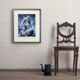 Mythical Creatures: Himalayan Yeti - Art Print, 18x24 / Standard / Gray