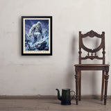 Mythical Creatures: Himalayan Yeti - Art Print, 18x24 / Simple / Black