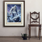 Mythical Creatures: Himalayan Yeti - Art Print, 24x32 / Deluxe / Brown