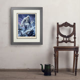 Mythical Creatures: Himalayan Yeti - Art Print, 18x24 / Deluxe / Gray