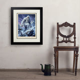 Mythical Creatures: Himalayan Yeti - Art Print, 18x24 / Deluxe / Black