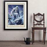 Mythical Creatures: Himalayan Yeti - Art Print, 24x32 / Deluxe / Black