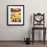 Grand Canyon National Park: Map Collage (Vertical) - Art Print, 18x24 / Standard / Black