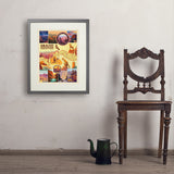 Grand Canyon National Park: Map Collage (Vertical) - Art Print, 18x24 / Standard / Gray