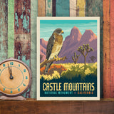Castle Mountains National Monument, CA - Canvas, Canvas / 9x12