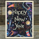 A Greeting Card: Happy New Year! - Metal Sign, Metal Sign