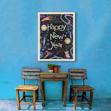 A Greeting Card: Happy New Year! - Canvas, Canvas / 24x32