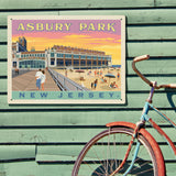 Asbury Park NJ - Metal Sign, Metal Sign / 18x24