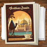 Arabian Dawn Coffee Blend - Notecards, Notecards