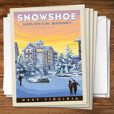 Snowshoe, West Virginia - Notecards, Notecards