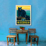 Wisconsin State Pride: Black Bears - Canvas, Canvas / 24x32