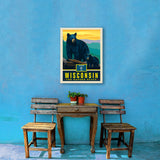Wisconsin State Pride: Black Bears - Canvas, Canvas / 18x24