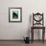 Wisconsin State Pride: Black Bears - Art Print, 8x10 / Deluxe / Gray