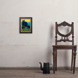 Wisconsin State Pride: Black Bears - Art Print, 8x10 / Simple / Brown