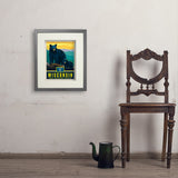 Wisconsin State Pride: Black Bears - Art Print, 11x14 / Standard / Gray