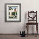 Topeka, Kansas - Art Print, 18x24 / Deluxe / Gray