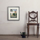 Topeka, Kansas - Art Print, 11x14 / Standard / Gray