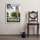 Topeka, Kansas - Art Print, 24x32