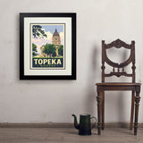 Topeka, Kansas - Art Print, 18x24 / Deluxe / Black