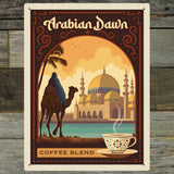 Arabian Dawn Coffee Blend - Metal Sign, Metal Sign