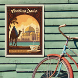 Arabian Dawn Coffee Blend - Metal Sign, Metal Sign / 18x24