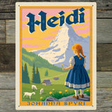 Heidi: Johanna Spyri - Metal Sign, Metal Sign