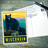 Wisconsin State Pride: Black Bears - Postcards, Postcards
