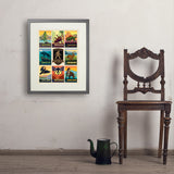 Legends Of The National Parks: Multi-Image Print 5 - Art Print, 18x24 / Standard / Gray