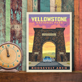 Yellowstone: Roosevelt Arch - Canvas, Canvas / 9x12