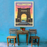Yellowstone: Roosevelt Arch - Canvas, Canvas / 30x40