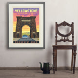 Yellowstone: Roosevelt Arch - Art Print, 24x32 / Standard / Gray