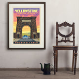 Yellowstone: Roosevelt Arch - Art Print, 24x32 / Standard / Brown