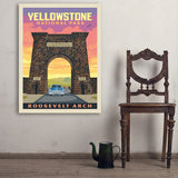 Yellowstone: Roosevelt Arch - Art Print, 30x40
