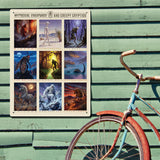 Mythical Creatures & Creepy Cryptids: Multi-Image Print - Metal Sign, Metal Sign / 18x24
