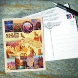 Grand Canyon National Park: Map Collage (Vertical) - Postcards, Postcards