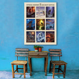 Mythical Creatures & Creepy Cryptids: Multi-Image Print - Canvas, Canvas / 30x40