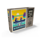 Minnesota State Pride (Old Flag) - Puzzle, Puzzle / 1000 / Box / Angle