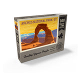 Arches National Park: Delicate Arch Sunset (Horizontal) - Puzzle, Puzzle / 500 / Box / Angle