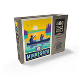 Minnesota State Pride (Old Flag) - Puzzle, Puzzle / 500 / Box / Angle
