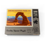 Arches National Park: Delicate Arch Sunset (Horizontal) - Puzzle, Puzzle / 500 / Box / Front