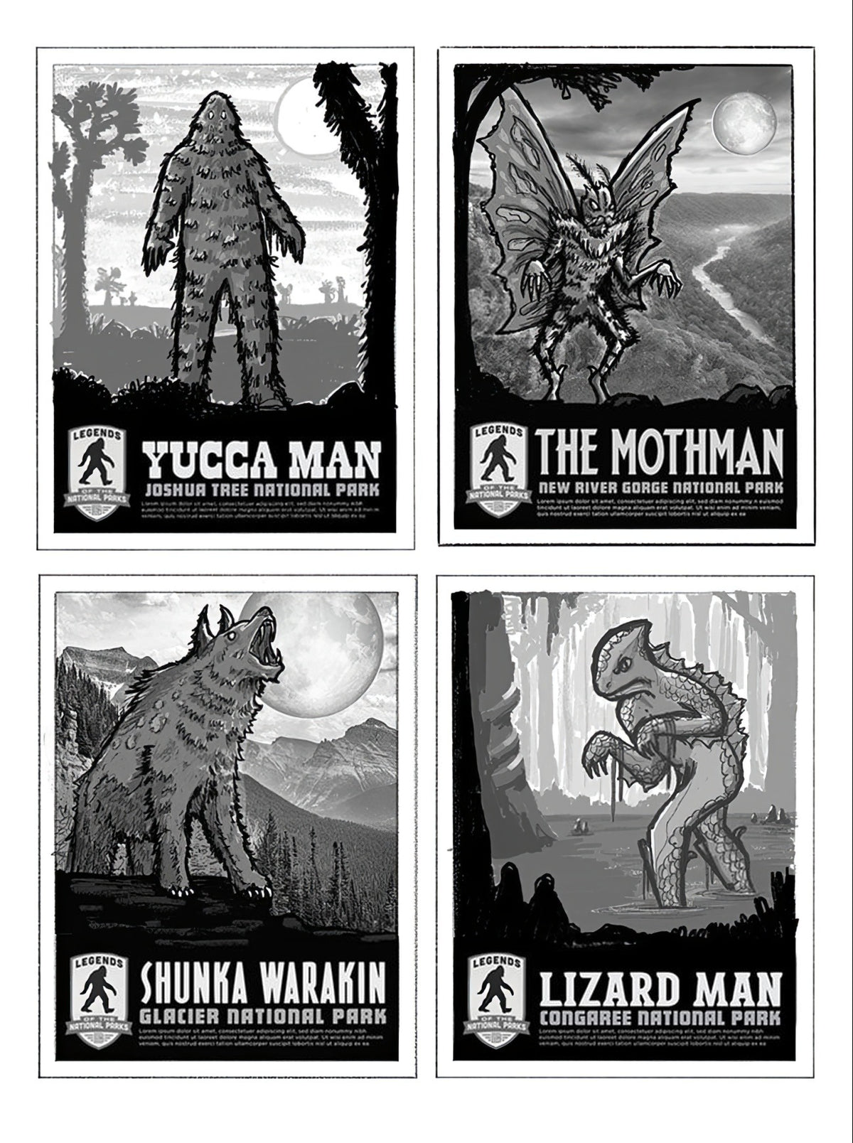 Legends of the National Parks, Concepts