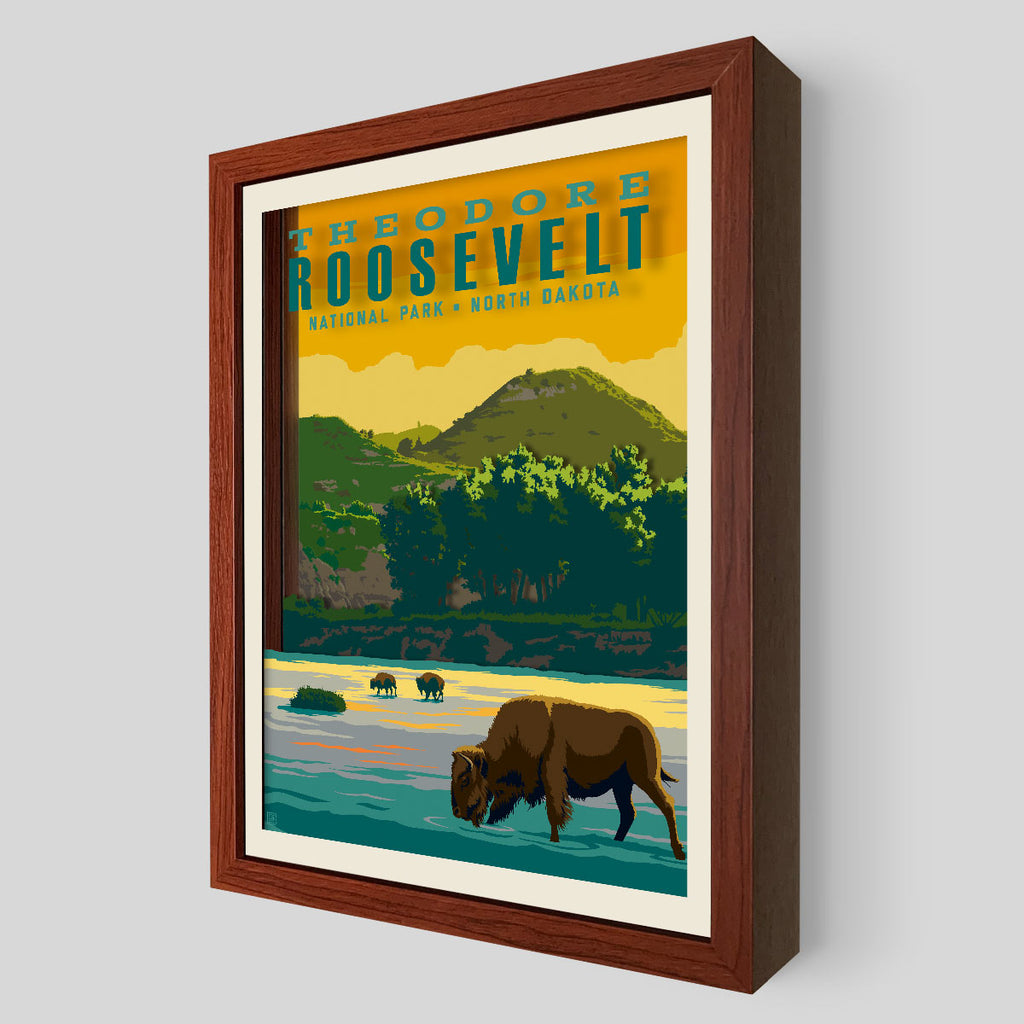Theodore Roosevelt National Park Shadowbox Art