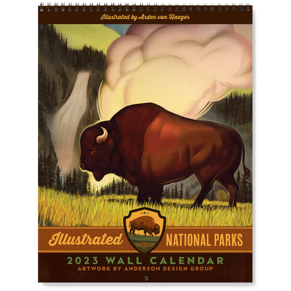 2023 Wall Calendar: National Parks by Arden von Haeger (Bargain—40% OFF)
