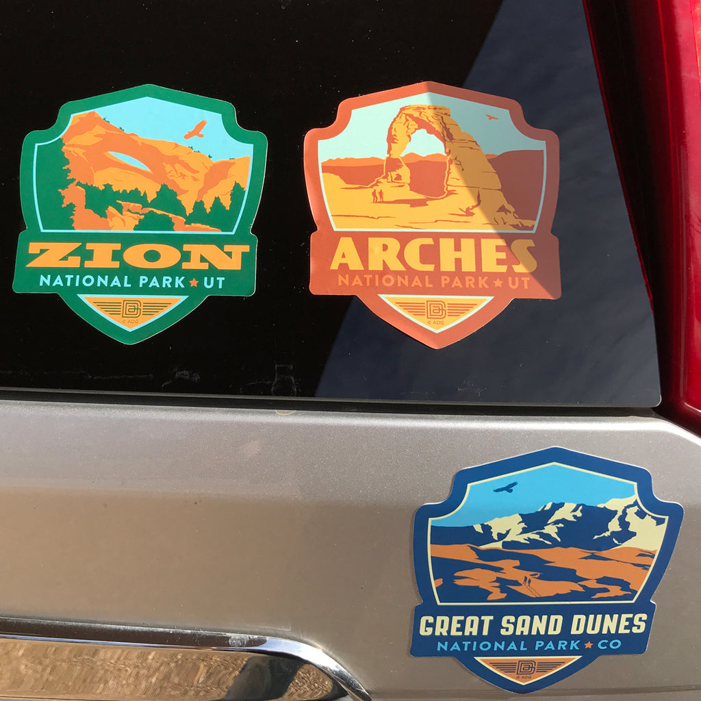 BIG EMBLEM: 63-Piece National Parks Sticker Set - Anderson Design Group