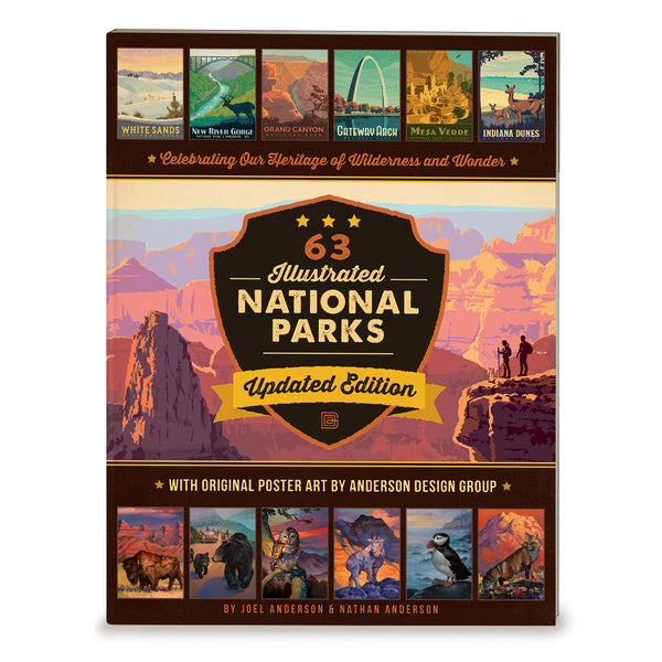 Anderson Design 63 National Parks SOFT COVER Book Updated Edition