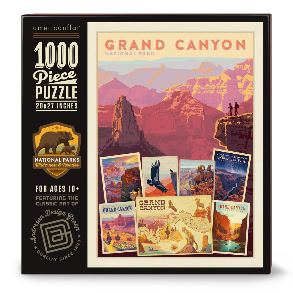 Anderson Design National Parks Grand Canyon Collage 1000 Pieces Puzzle