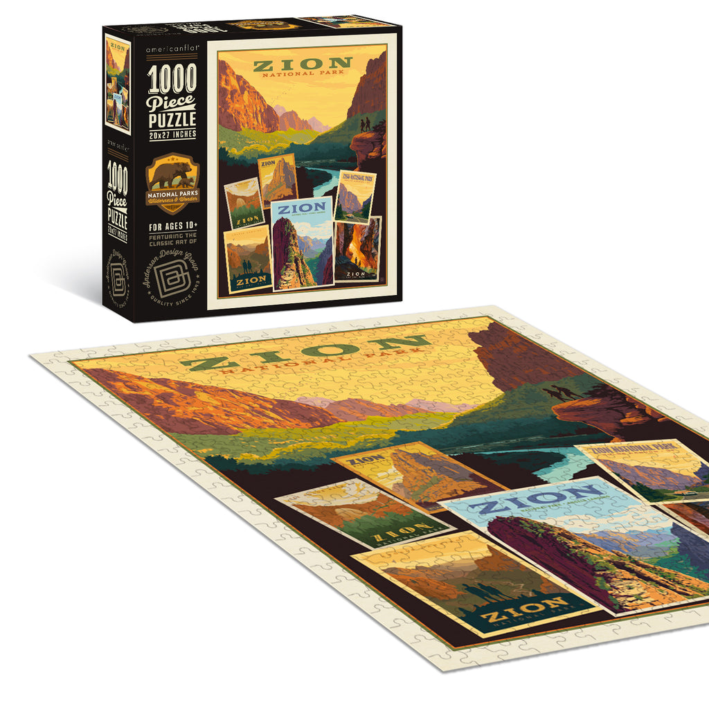 National Parks Zion Collage 1000 pieces Puzzle