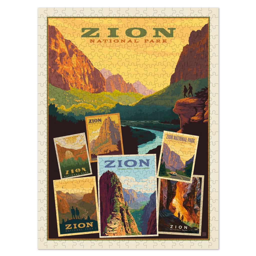 National Park Zion Collage Puzzle
