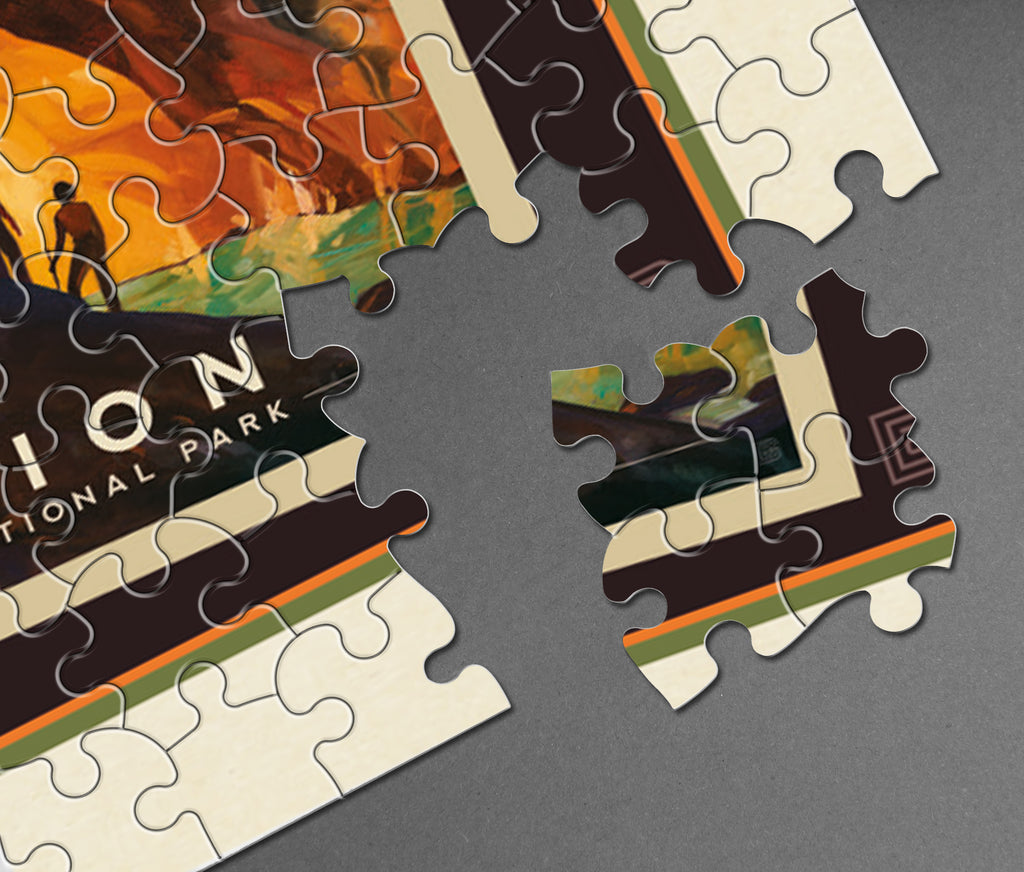 National Parks Zion Collage jigsaw Puzzle