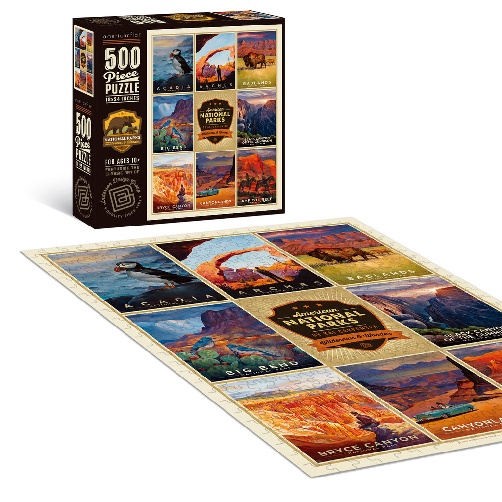 500-Pc. Puzzle: National Parks by Kai Carpenter, Acadia-Capitol Reef